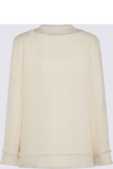Dolce & Gabbana Clothing for Women Dolce & Gabbana White Wool Casual Jacket