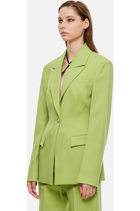 أدوات منزلية The Attico Gabardine Blue Blazer