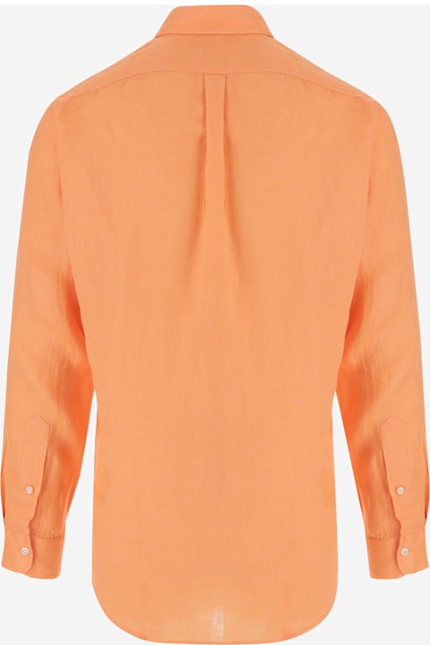 Homeware Polo Ralph Lauren Fluo Orange Linen Shirt