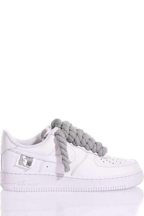 Mimanera Shoes for Women Mimanera Nike Air Force 1 Boom Laces Grey