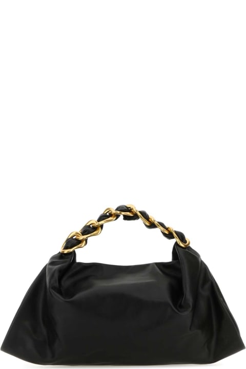 Burberry Sale for Women Burberry Black Leather Medium Swan Handbag