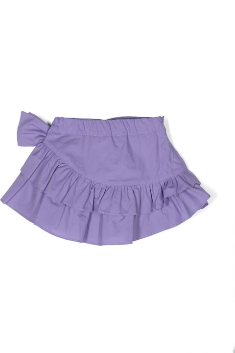 Bottoms for Baby Girls Miss Blumarine Miss Blumarine Skirts Purple