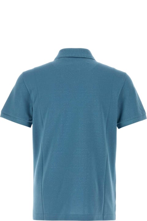 Topwear for Men Fendi Air Force Blue Piquet Polo Shirt