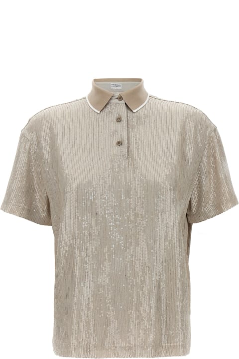 Sequin Polo Shirt