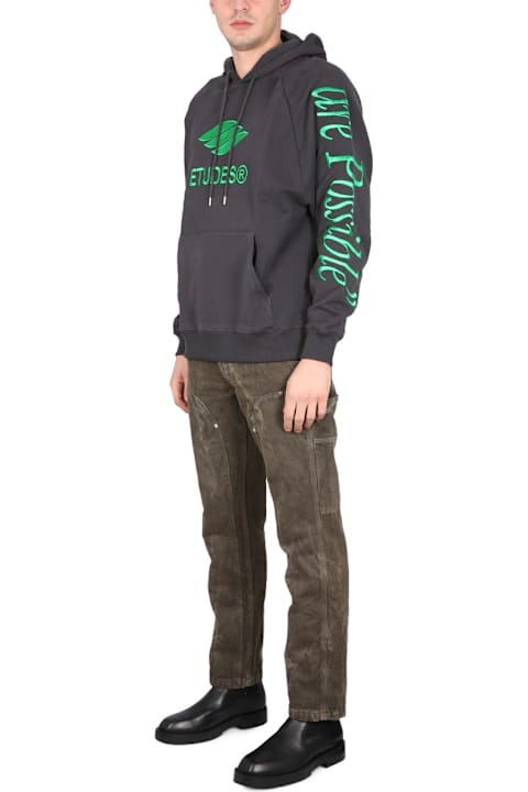 Fashion for Women Études Sweatshirt With Logo Embroidery