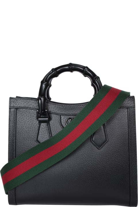 Gucci for Women Gucci Diana S Black Handle Bag