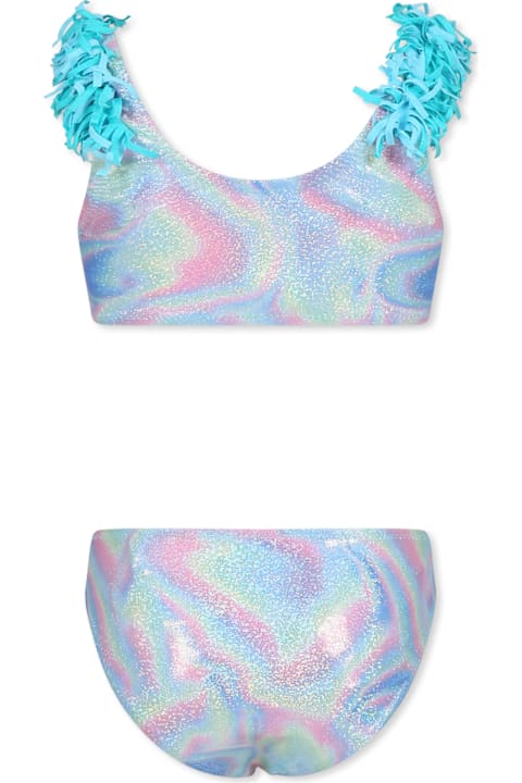 インテリア Billieblush Multicolor Bikini For Girl With Fringes