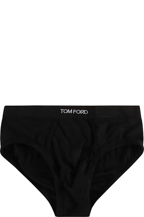 Tom Ford Underwear for Men Tom Ford Logo Waistband Stretched Briefs