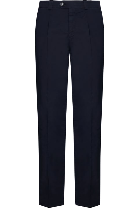 Brunello Cucinelli for Men Brunello Cucinelli Garment-dyed Leisure Fit Trousers With Pleats