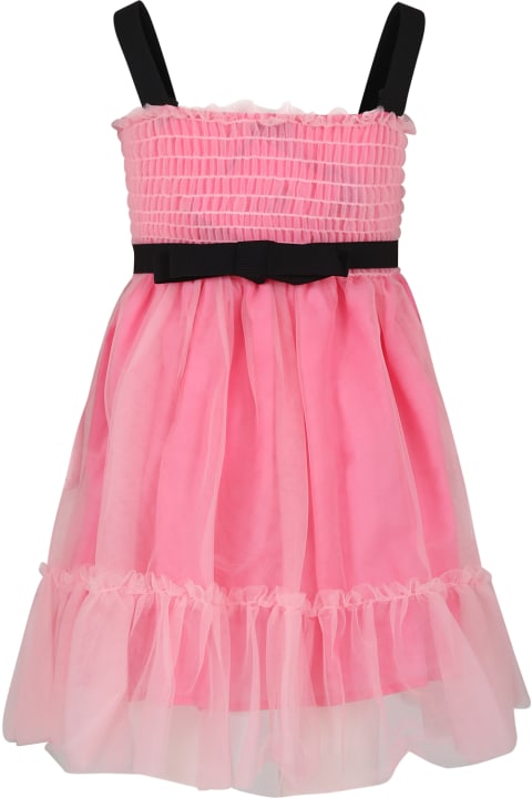 Fashion for Women MSGM Pink Dress For Girl With Logo