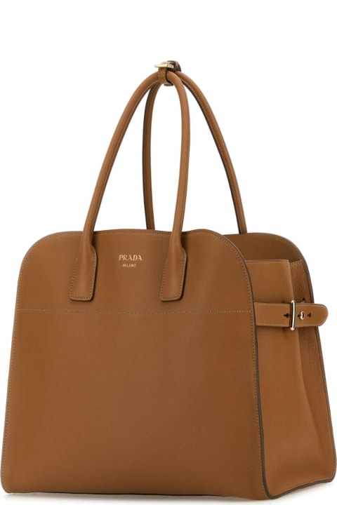 Prada Bags for Women Prada Caramel Leather Shopping Bag