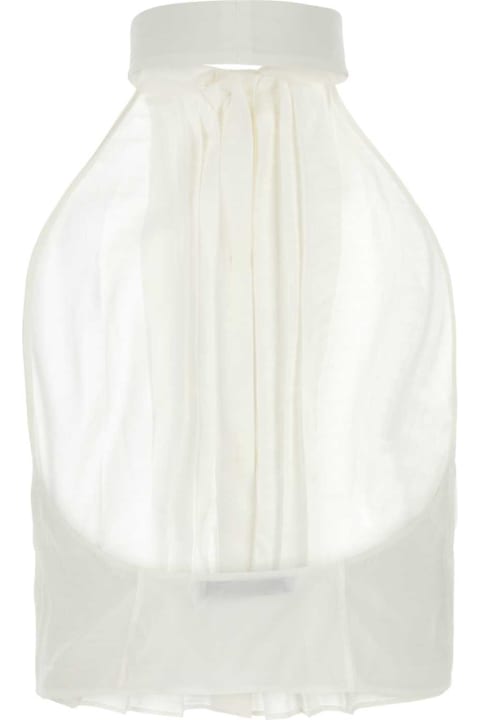 Prada for Women Prada White Silk Top