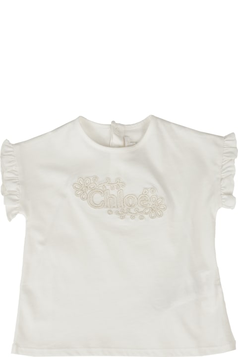 Chloé Kids Pink T-Shirt Baby Girl - Size: 12M
