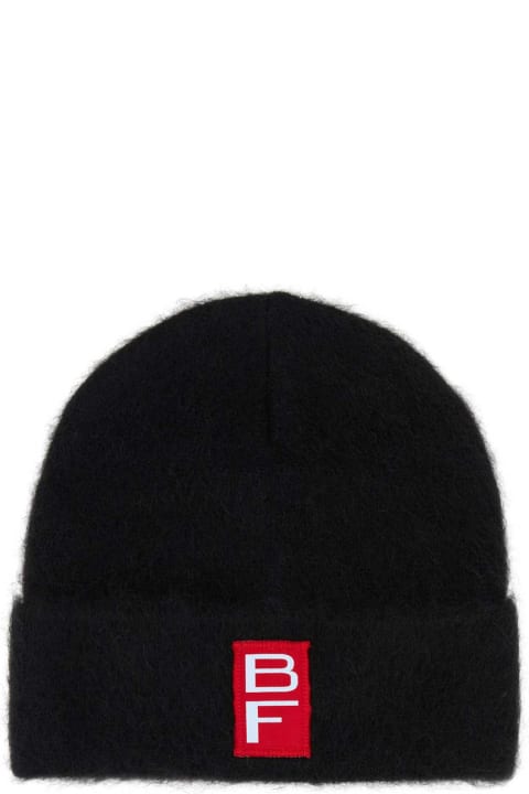 BY FAR Hats for Women BY FAR Black Alpaca Beanie Hat