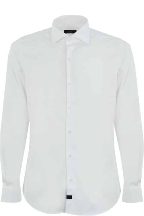 Fay for Men Fay Shirt With Stretch French Collar
