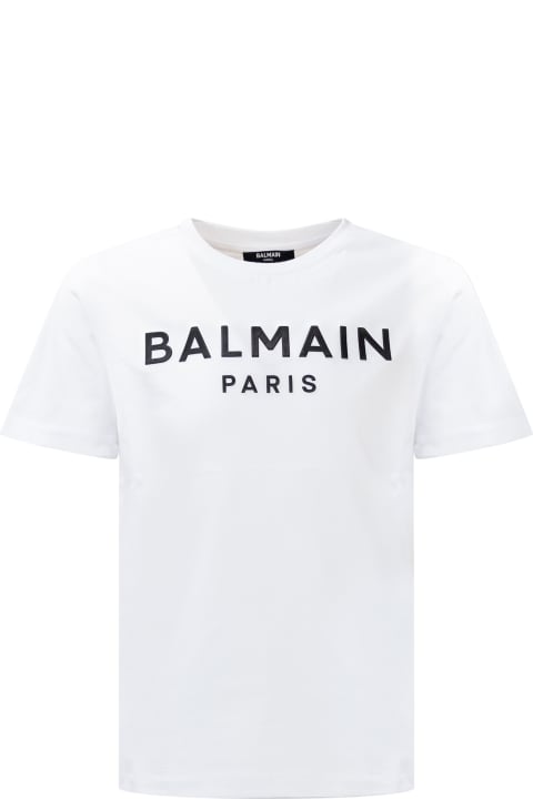 Topwear for Girls Balmain Logo T-shirt