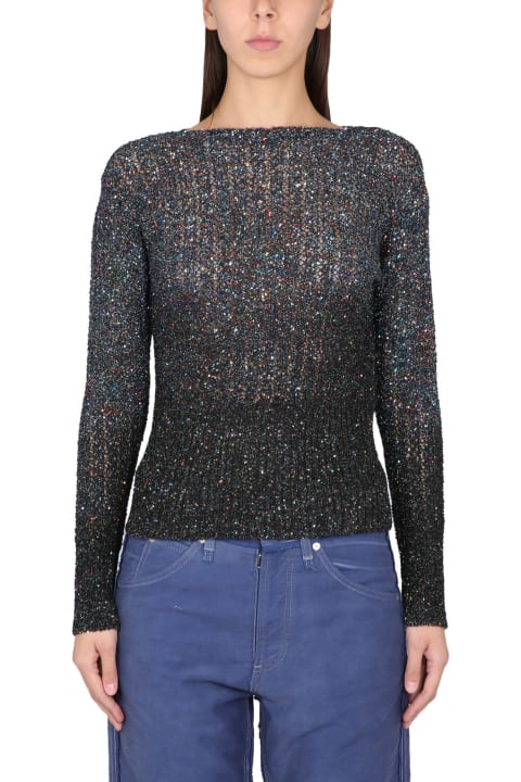 Sweaters for Women Maison Margiela Sequined Knit Top