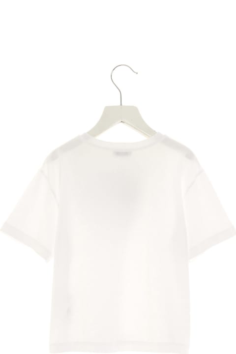 T-Shirts & Polo Shirts for Girls Dolce & Gabbana Crystal Logo T-shirt