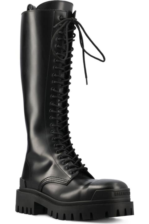 Fashion for Men Balenciaga Strike Lace-up Boots