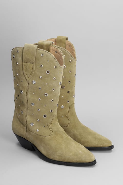 ウィメンズ ブーツ Isabel Marant Western Boots With Studs In Suede