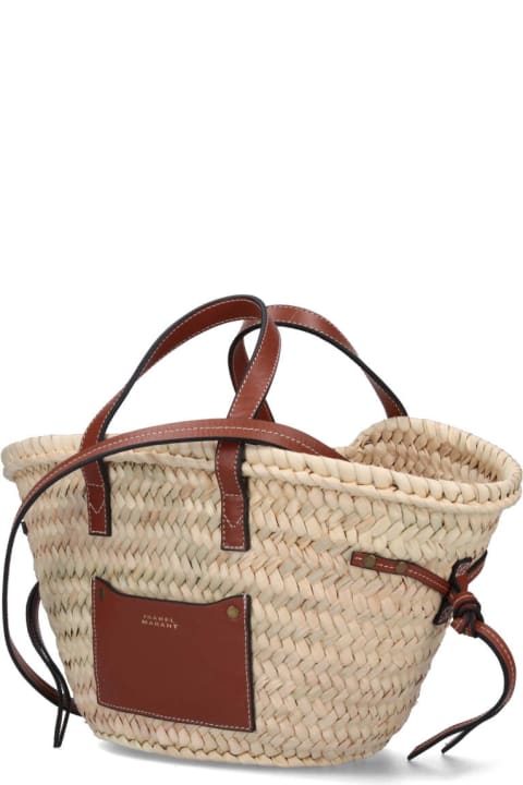 Totes for Women Isabel Marant Weave Logo Tote