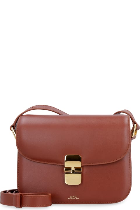 Fashion for Women A.P.C. Grace Leather Crossbody Bag