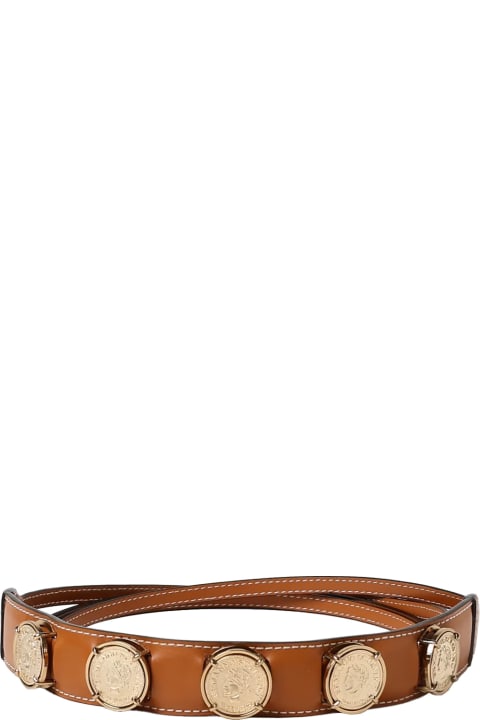 Accessories for Women Ermanno Scervino Brown Belt With Golden Coins