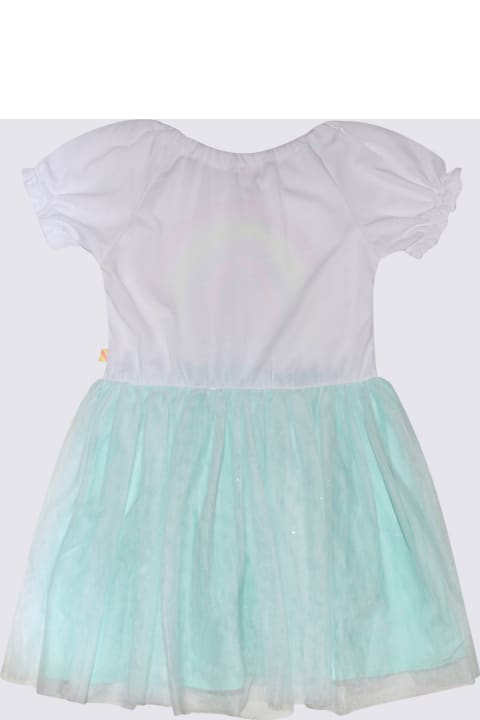 Billieblush Dresses for Girls Billieblush White Multicolour Viscose Blend Dress