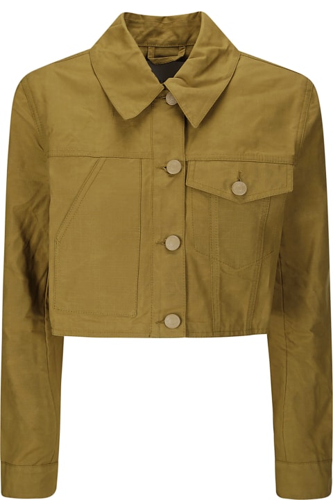 أدوات منزلية Cecilie Bahnsen Gracie Jacket Ripstop Cotton Ochre