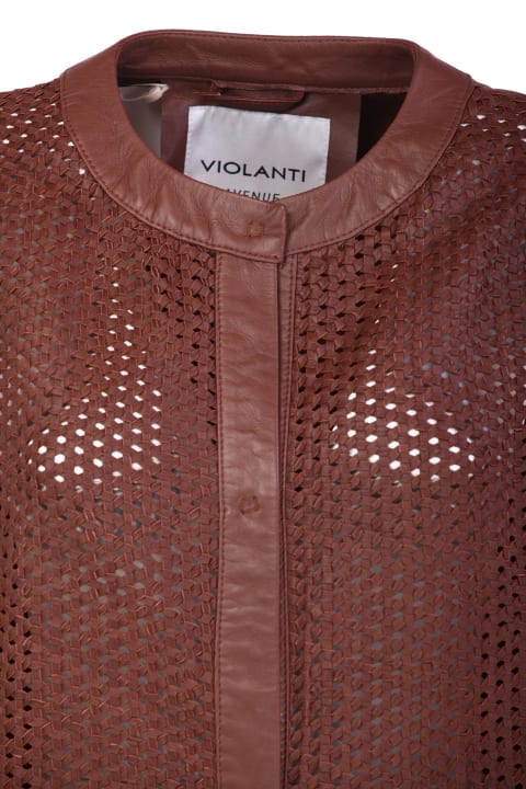 Violanti Coats & Jackets for Women Violanti Violanti Jackets Leather Brown