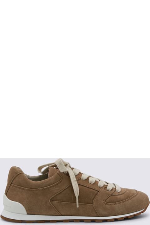Brunello Cucinelli Brown Suede Sneakers
