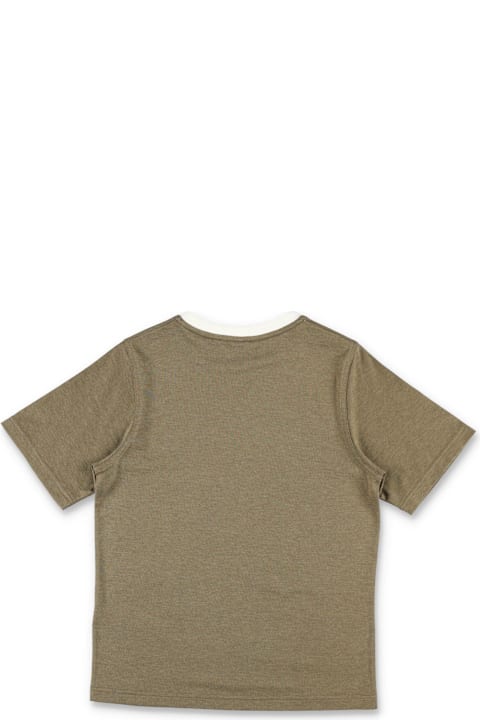 Burberry قمصان بياقة دائرية وقمصان البولو لـ أولاد Burberry Two-tone T-shirt