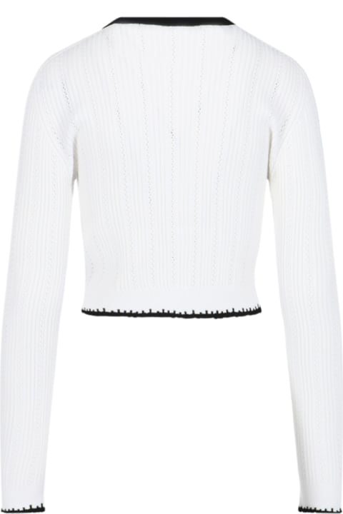 Balmain Sweaters for Women Balmain Ls Buttoned Round Neck Knit Cardigan