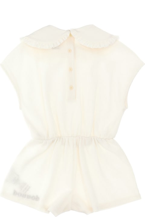 Logo Embroidery One-cloth Bodysuit