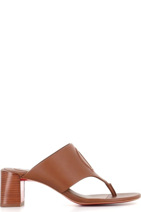 Sandals for Women Christian Louboutin Flip-flop Cl Tongamule 55mm