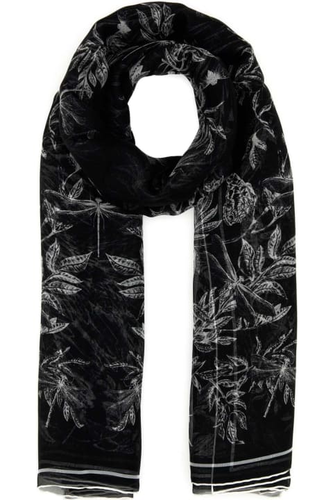 Alexander McQueen Scarves & Wraps for Men Alexander McQueen Printed Silk Foulard