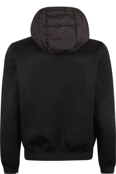 Coats & Jackets for Men Moncler Logo Patched Knit Paneled Puffer Jacket