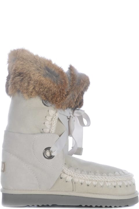 Mou Boots for Women Mou Boots Mou "eskimolace" Made In Suede