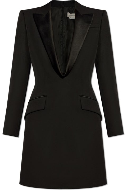 Coats & Jackets for Women Alexander McQueen Alexander Mcqueen Dress With Lapels