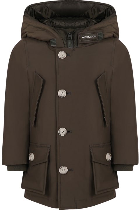 Homeware Woolrich Green Arctic Parka For Boy