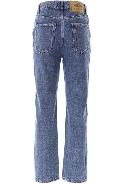 Jeans for Women Moschino Jeans Straight Leg Washed Denim Jeans
