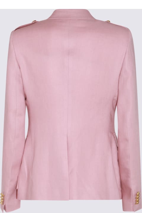 Tagliatore Coats & Jackets for Women Tagliatore Pink Linen Blazer