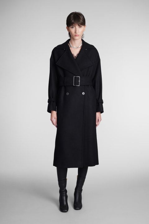 Kealia Coat In Black Wool