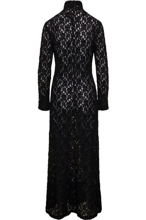 Long Sleeves Highe Neck Dress