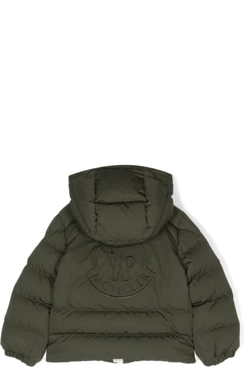 Sale for Baby Boys Moncler Dark Green Eric Down Jacket