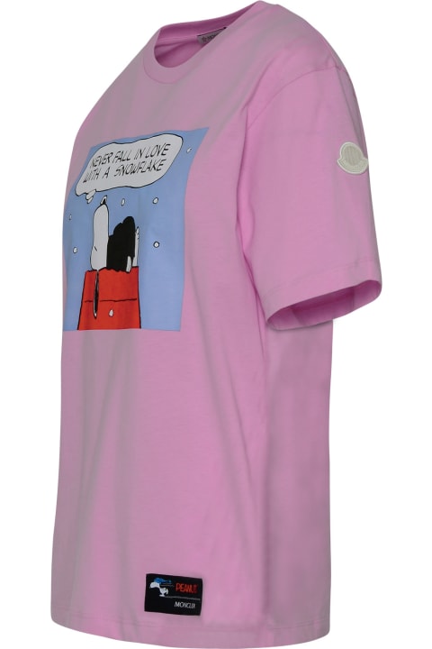 Moncler Clothing for Women Moncler Rose Cotton T-shirt