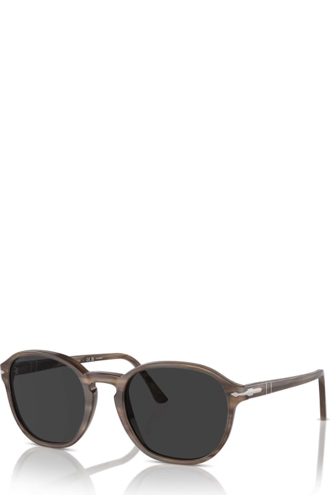 Persol Eyewear for Women Persol Po3343s Striped Brown Sunglasses