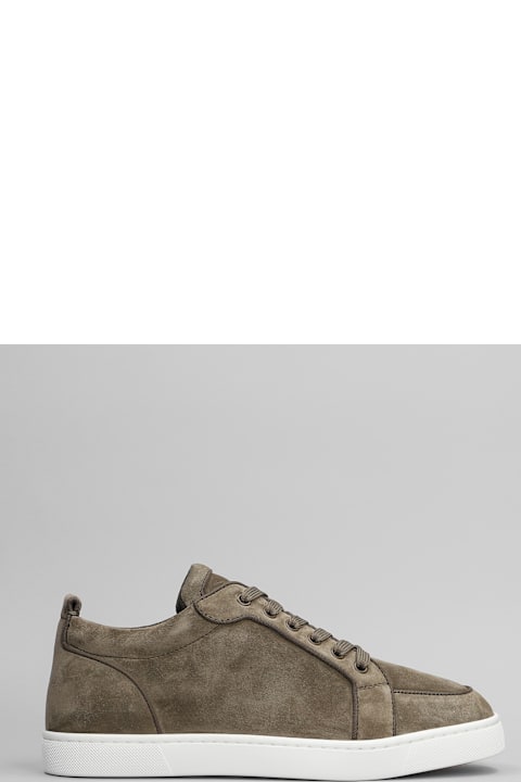 メンズ Christian Louboutinのシューズ Christian Louboutin Rantulow Orlato Sneakers In Brown Suede