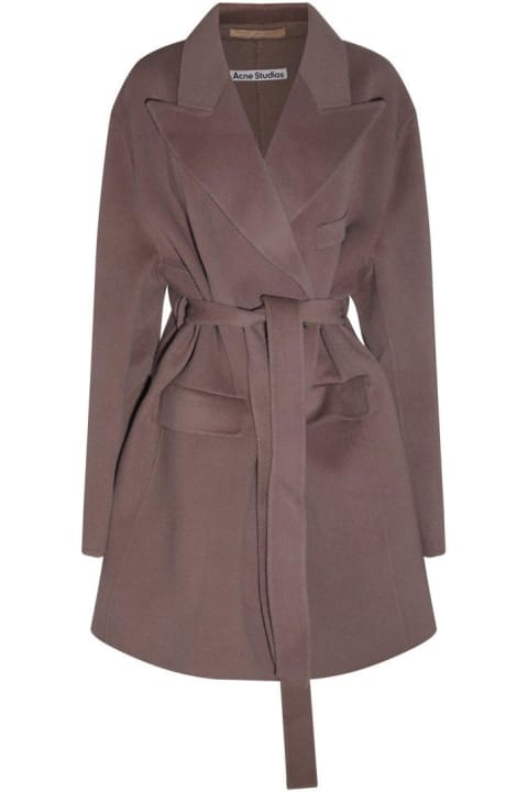 Acne Studios Coats & Jackets for Women Acne Studios Long-sleeved Belted Coat