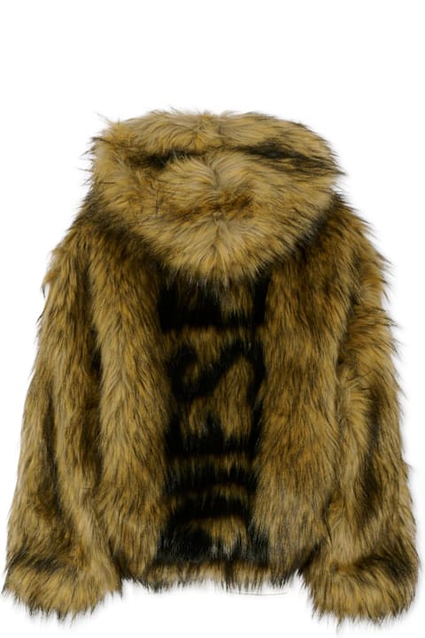 Homeware Diesel Brown Faux Fur Coat For Girl